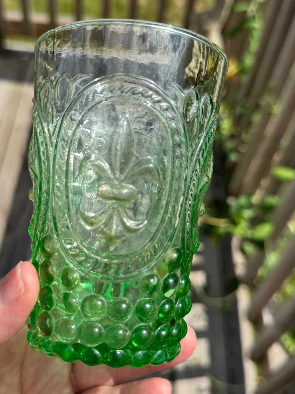 Anthropologie Fleur-de-Lis Tumbler